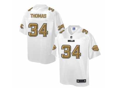 Nike Buffalo Bills #34 Thurman Thomas White Men's NFL Pro Line Fashion Game Jersey