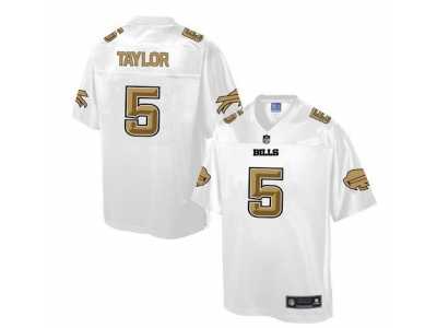 Nike Buffalo Bills #5 Tyrod Taylor White Men's NFL Pro Line Fashion Game Jersey