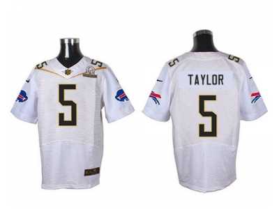 2016 Pro Bowl Nike Buffalo Bills #5 Tyrod Taylor white Jerseys(Elite)