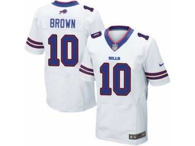 Men's Nike Buffalo Bills #10 Philly Brown Elite White NFL Jersey