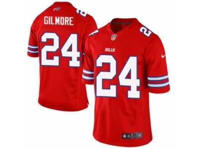 Men's Nike Buffalo Bills #24 Stephon Gilmore Elite Red Rush NFL Jersey