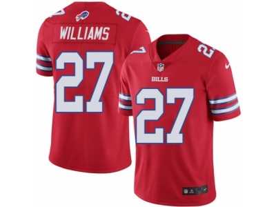 Men's Nike Buffalo Bills #27 Duke Williams Elite Red Rush NFL Jersey