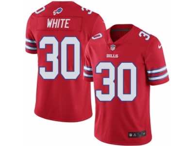 Men's Nike Buffalo Bills #30 Corey White Elite Red Rush NFL Jersey