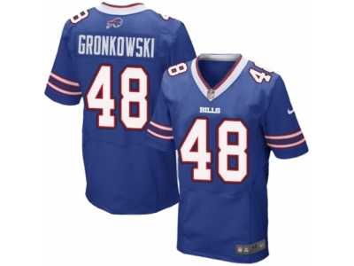 Men's Nike Buffalo Bills #48 Glenn Gronkowski Elite Royal Blue Team Color NFL Jersey