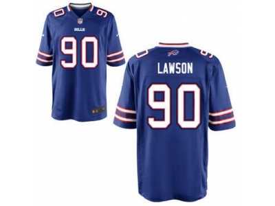 Men's Nike Buffalo Bills #90 Shaq Lawson Royal Blue Stitched Elite Jersey
