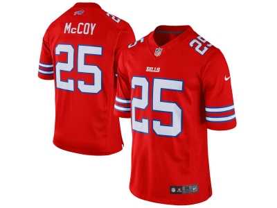 Nike Buffalo Bills #25 LeSean McCoy Red Jerseys(Elite)