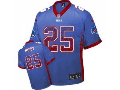 Nike Buffalo Bills #25 LeSean McCoy blue jerseys(Elite)(Drift Fashion)