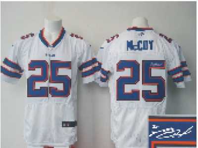 Nike Buffalo Bills #25 LeSean McCoy white jerseys(Elite)(Signature)