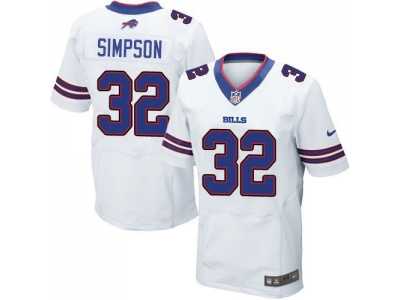 Nike Buffalo Bills #32 O. J. Simpson White Men's Stitched NFL New Elite Jersey