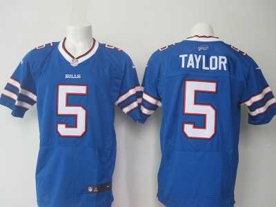 Nike Buffalo Bills #5 Taylor blue jerseys(Elite)