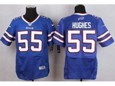 Nike Buffalo Bills #55 Jerry Hughes Royal Blue Team Color Men's Stitched jerseys(Elite)