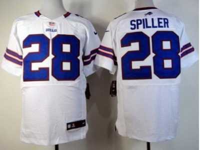 Nike NFL Buffalo Bills #28 C.J. Spiller White Jerseys(Elite)