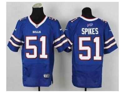 Nike jerseys buffalo bills #51 spikes blue[Elite][spikes]