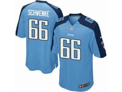 Men's Nike Tennessee Titans #66 Brian Schwenke Game Light Blue Team Color NFL Jersey