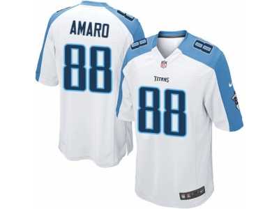 Men's Nike Tennessee Titans #88 Jace Amaro Game White NFL Jersey
