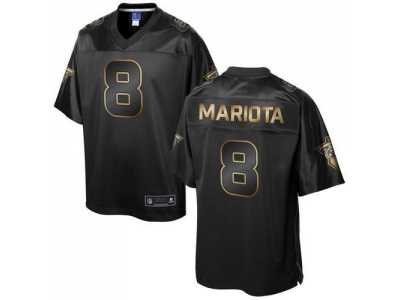 Nike Tennessee Titans #8 Marcus Mariota Pro Line Black Gold Collection Jersey(Game)