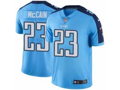 Men's Nike Tennessee Titans #23 Brice McCain Elite Light Blue Rush NFL Jersey