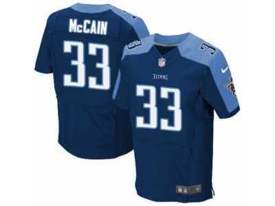 Men's Nike Tennessee Titans #33 Brice McCain Elite Navy Blue Alternate NFL Jersey