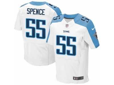 Men's Nike Tennessee Titans #55 Sean Spence Elite White NFL Jersey
