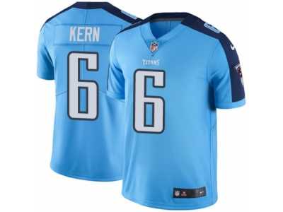 Men's Nike Tennessee Titans #6 Brett Kern Elite Light Blue Rush NFL Jersey