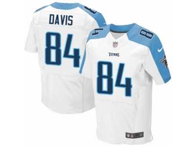 Men's Nike Tennessee Titans #84 Corey Davis Elite White NFL Jersey