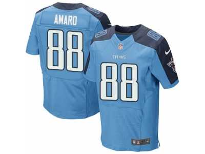 Men's Nike Tennessee Titans #88 Jace Amaro Elite Light Blue Team Color NFL Jersey