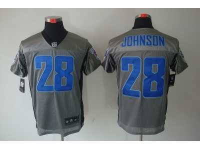 Nike NFL Tennessee Titans #28 Chris Johnson Grey Jerseys(Shadow Elite)