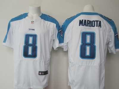 Nike Tennessee Titans #8 Marcus Mariota white Jerseys(Elite)