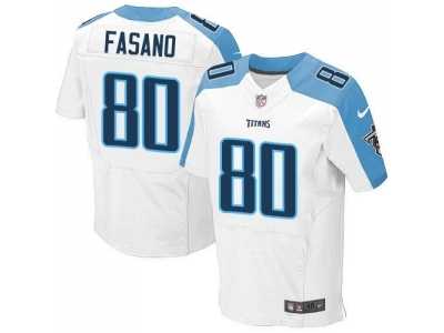 Nike Tennessee Titans #80 Anthony Fasano white Jerseys(Elite)