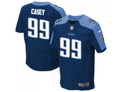Nike Tennessee Titans #99 Jurrell Casey Navy Blue Jerseys(Elite)