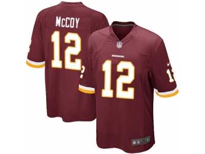 Men's Nike Washington Redskins #12 Colt McCoy Game Burgundy Red Team Color NFL Jersey