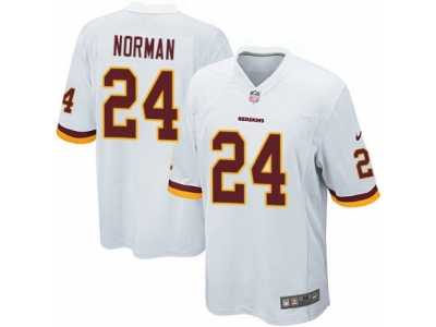 Men's Nike Washington Redskins #24 Josh Norman Game White NFL Jersey