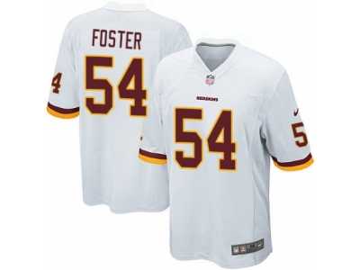 Men's Nike Washington Redskins #54 Mason Foster Game White NFL Jersey