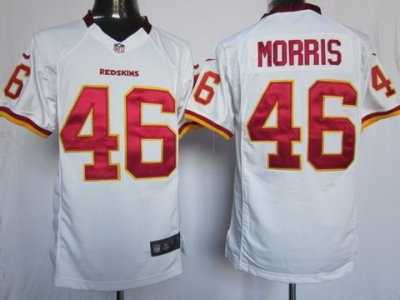 Nike NFL Washington Redskins #46 Alfred Morris White Jerseys(Game)