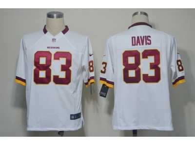 Nike NFL Washington Redskins #83 Davis white jerseys[Game]