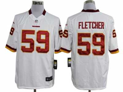Nike NFL washington redskins #59 fletcher white Game Jerseys