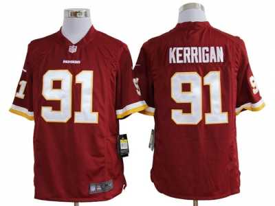 Nike NFL washington redskins #91 Kerrigan red Game Jerseys