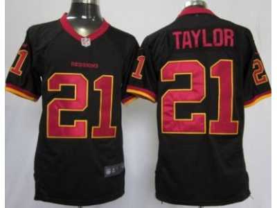 Nike Washington Redskins #21 Sean Taylor Black Jerseys(Game)