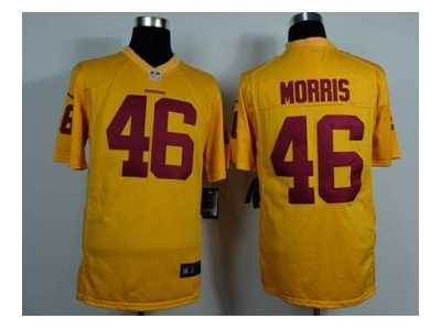 Nike jerseys washington redskins #46 morris yellow[game]