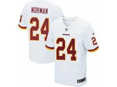 Men's Nike Washington Redskins #24 Josh Norman Elite White NFL Jersey