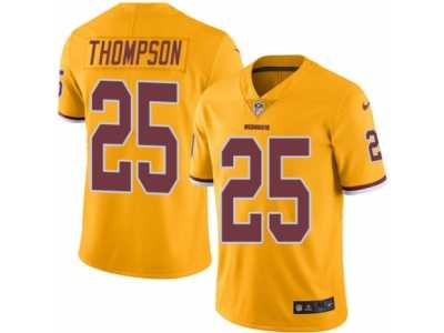 Men's Nike Washington Redskins #25 Chris Thompson Elite Gold Rush NFL Jersey