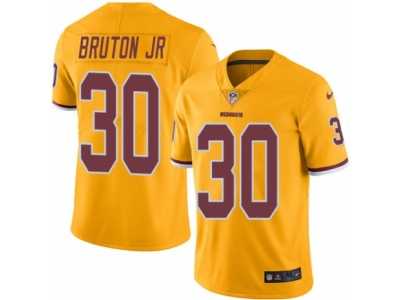 Men's Nike Washington Redskins #30 David Bruton Jr. Elite Gold Rush NFL Jersey