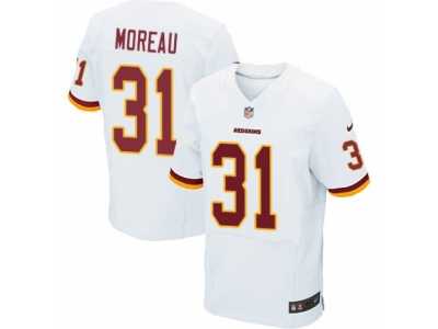 Men's Nike Washington Redskins #31 Fabian Moreau Elite White NFL Jersey