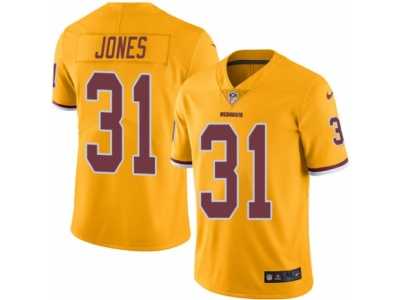 Men's Nike Washington Redskins #31 Matt Jones Elite Gold Rush NFL Jersey