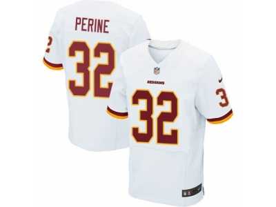 Men's Nike Washington Redskins #32 Samaje Perine Elite White NFL Jersey