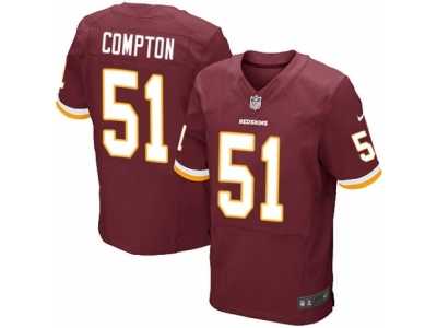 Men's Nike Washington Redskins #51 Will Compton Elite Burgundy Red Team Color NFL Jersey
