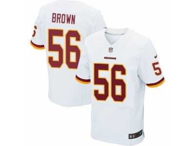 Men's Nike Washington Redskins #56 Zach Brown Elite White NFL Jersey