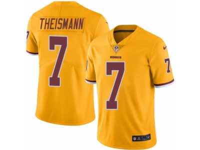 Men's Nike Washington Redskins #7 Joe Theismann Elite Gold Rush NFL Jersey