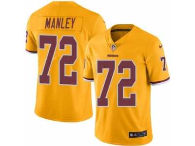 Men's Nike Washington Redskins #72 Dexter Manley Elite Gold Rush NFL Jersey