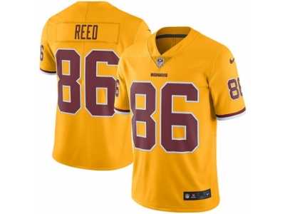 Men's Nike Washington Redskins #86 Jordan Reed Elite Gold Rush NFL Jersey